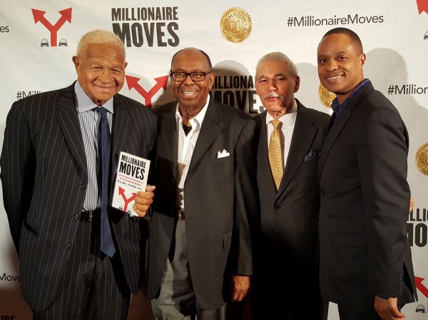Jim Lowry, Dr. William Pickard, George C. Fraser and James Floyd at the Millionaire Moves book launch event held last night at the DuSable Museum of African American History.