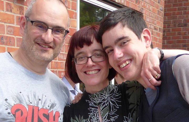 Ells with his parents Simon and Sally 