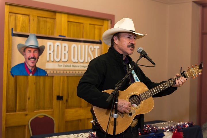 Montana Democrat Rob Quist campaigns on March 10 in Livingston, Montana. Quist is campaigning for the House of Representatives seat vacated by newly appointed Interior Secretary Ryan Zinke.