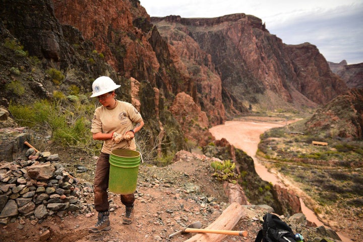 <p>An AmeriCorps member with <a href="http://www.usaconservation.org/" target="_blank" role="link" rel="nofollow" class=" js-entry-link cet-external-link" data-vars-item-name="American Conservation Experience" data-vars-item-type="text" data-vars-unit-name="58f8ef12e4b0de26cfeae18b" data-vars-unit-type="buzz_body" data-vars-target-content-id="http://www.usaconservation.org/" data-vars-target-content-type="url" data-vars-type="web_external_link" data-vars-subunit-name="article_body" data-vars-subunit-type="component" data-vars-position-in-subunit="13">American Conservation Experience</a> serves at Grand Canyon National Park.</p>