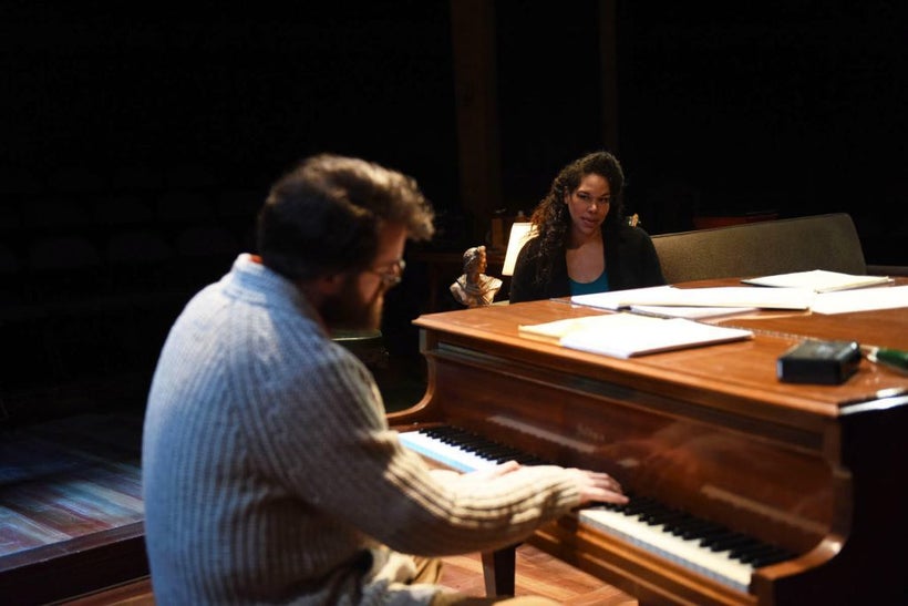 Austin Cook and Bethany Thomas in “Marry Me a Little,” the Stephen Sondheim revue now in a Porchlight Music Theatre productio