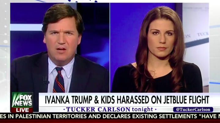 On this segment Tucker Carlson told a female guest to stick to talking about thigh high boots.