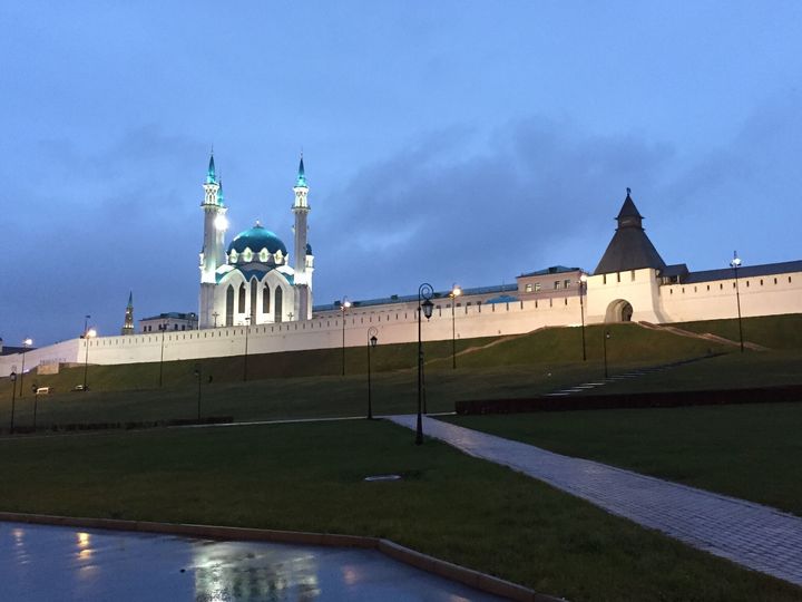 The rebuilt Kul Sharif mosque inside the Kazan Kremlin, 2015 