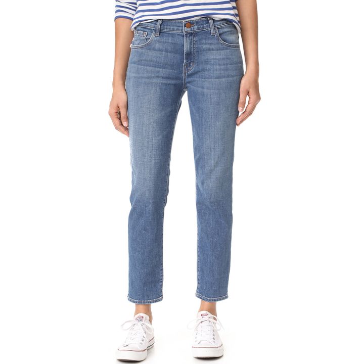 J Brand Johnny Mid Rise Boy Fit Jeans, $228