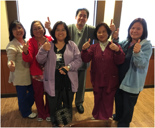 <em>Kindred Hospital nurses celebrate their union victory</em>