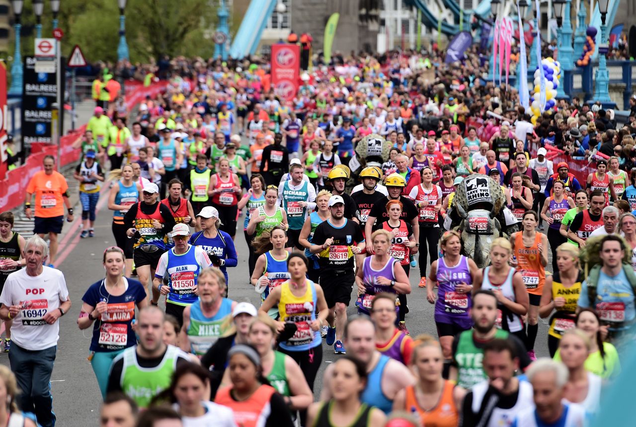 As if running a marathon wasn't hard enough, some people also wear fancy dress