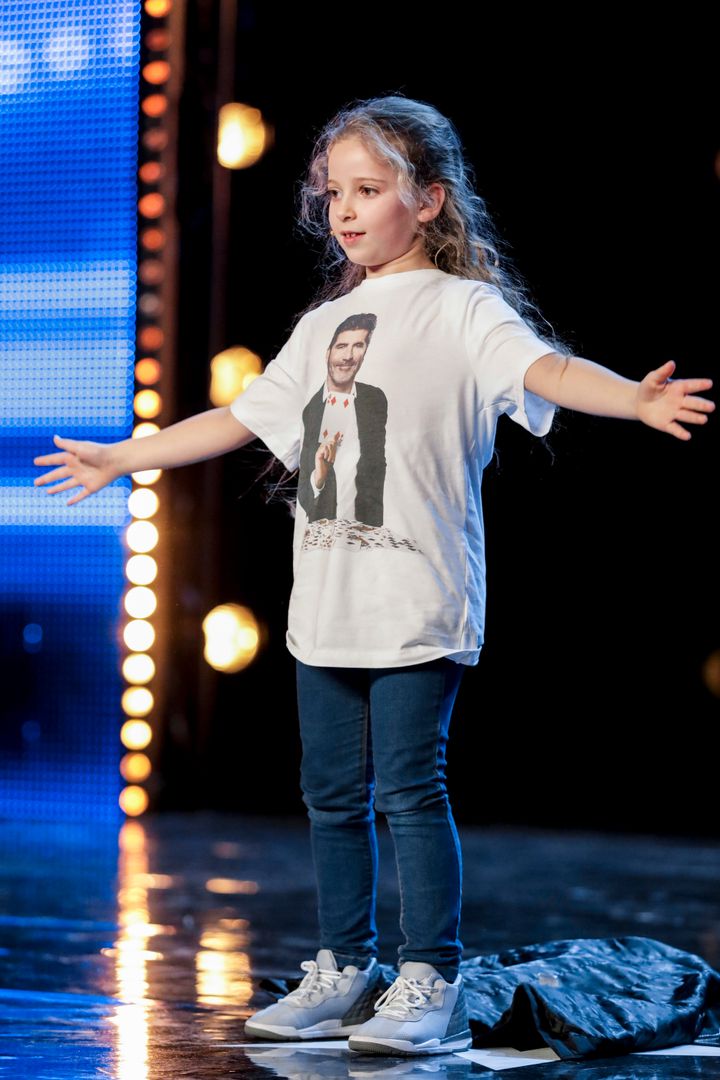 Issy's T-shirt proved to be an important part of her trick