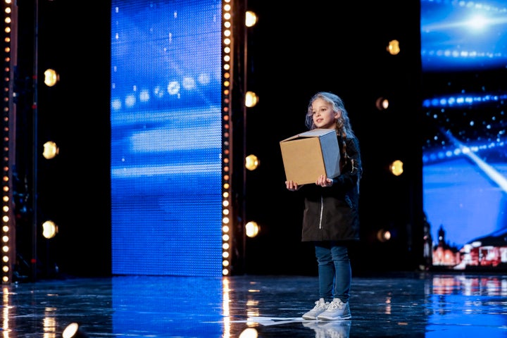 Issy Simpson and her box of tricks on 'Britains Got Talent'