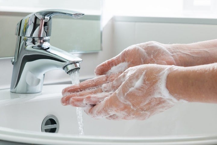 <p>Wash your hands. </p>