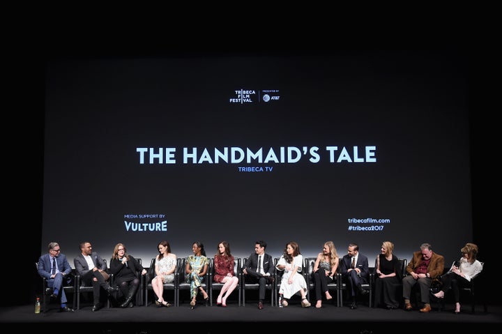 "The Handmaid's Tale" panel at the Tribeca Film Festival in New York City on Friday.