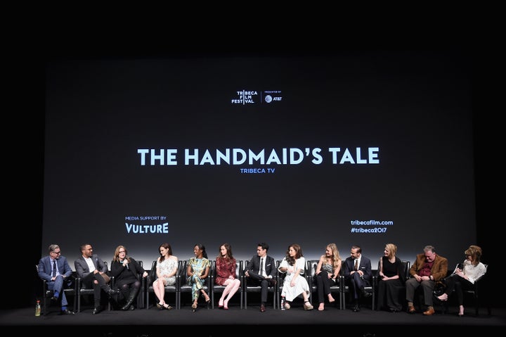 "The Handmaid's Tale" panel at the Tribeca Film Festival in New York City on Friday. 