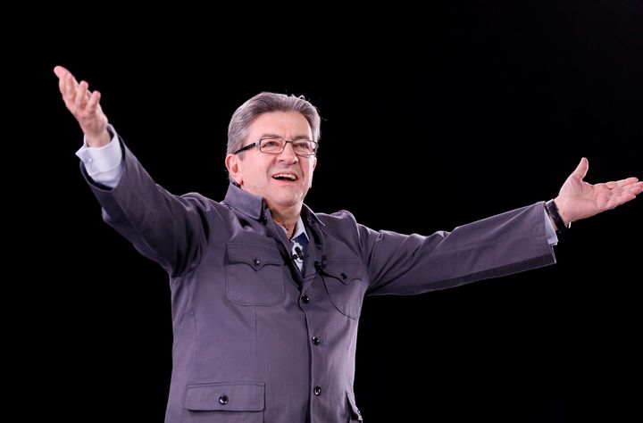 Jean-Luc Melenchon of the French far left Parti de Gauche and candidate for the 2017 French presidential election, attends a political rally in Dijon, France, April 18, 2017.