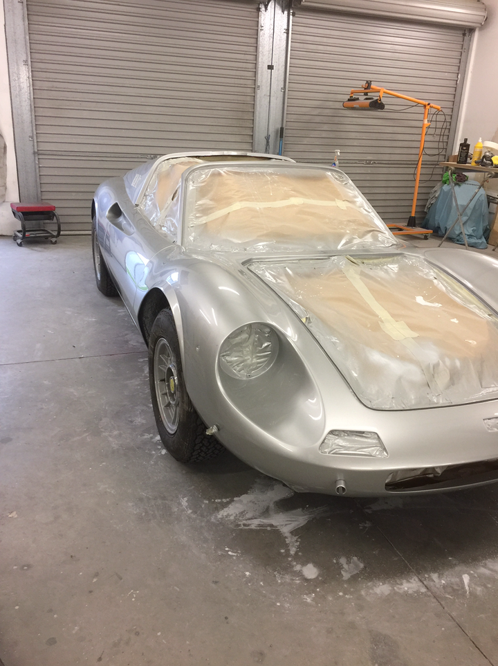 1973 Ferrari Dino 246 GTS after a respray