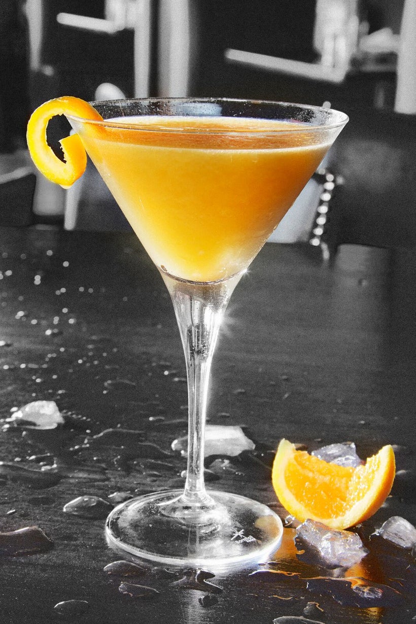 “The Clover”, Maker’s Mark, Courvosier, agave nectar, lemon and orange, orange twist