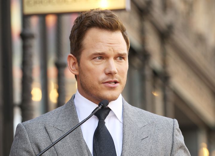 Chris Pratt attends the ceremony honoring him with a Star on The Hollywood Walk of Fame.
