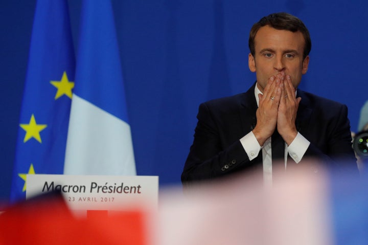 “I want to be the president of patriots against the threat of nationalists,” Emmanuel Macron said on Sunday evening. 