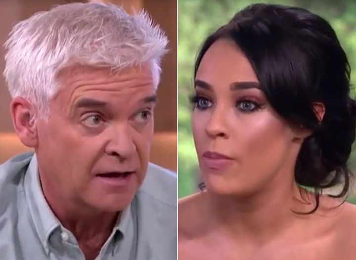 Phillip Schofield and Stephanie Davis clashed on 'This Morning'