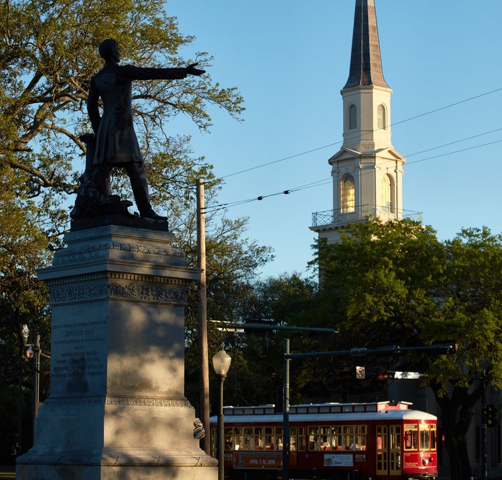 The city's Jefferson Davis statue will be removed in the coming days.