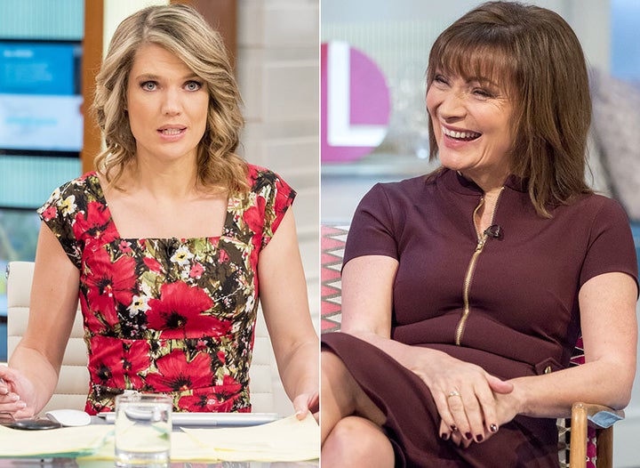 Charlotte Hawkins and Lorraine Kelly