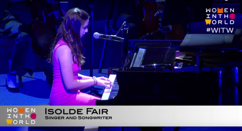 Isolde Fair performing at the #WITW Summit in NYC