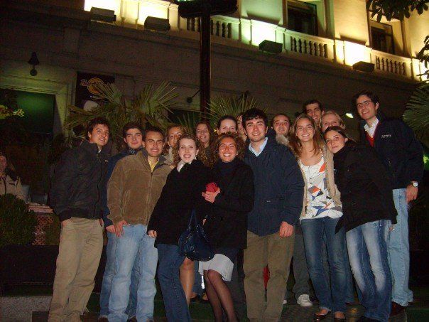 Thanksgiving celebration with friends in Spain- Erasmus 2007