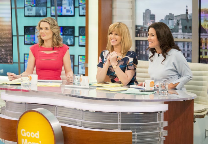 <strong>Charlotte with co-hosts Susanna Reid and Kate Garraway</strong>