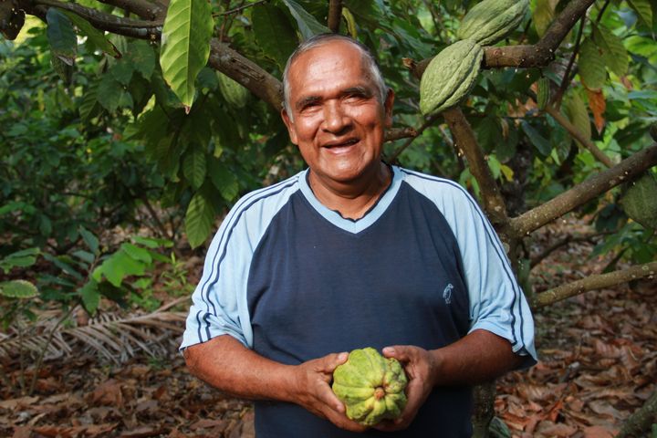 <p>Victor Haroleon, member of UNOCACE cacao cooperative, Ecuador, an Alter Eco cacao cooperative partner. Alter Eco is a brand committed to fair trade throughout their supply chain for all of their products and ingredients. </p>
