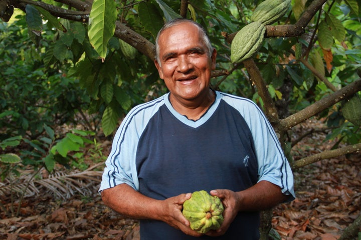 Victor Haroleon, member of UNOCACE cacao cooperative, Ecuador, an Alter Eco cacao cooperative partner. Alter Eco is a brand committed to fair trade throughout their supply chain for all of their products and ingredients. 