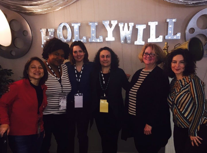 <p>NYWIFT at the Summit, from left: S. Casper Wong, Destiny Lilly, Kathryn O’Kane, Alexis Alexanian, Terry Lawler, Simone Pero</p>