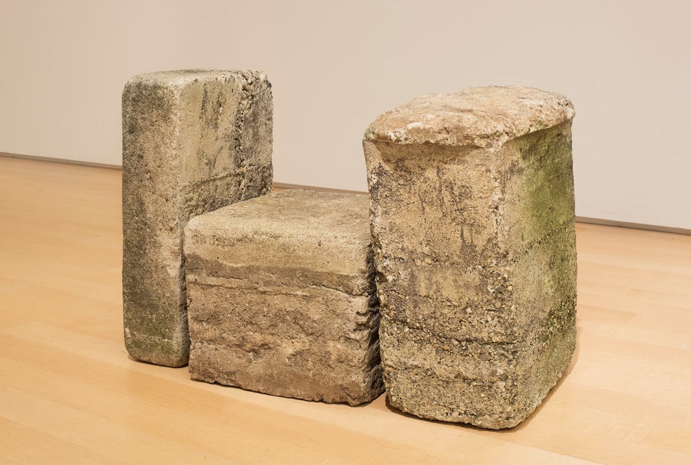 Beverly Buchanan (American, 1940-2015), "Untitled (Frustula Series)," circa 1978, cast concrete.
