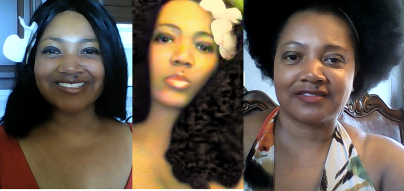 Wigs and natural afro.