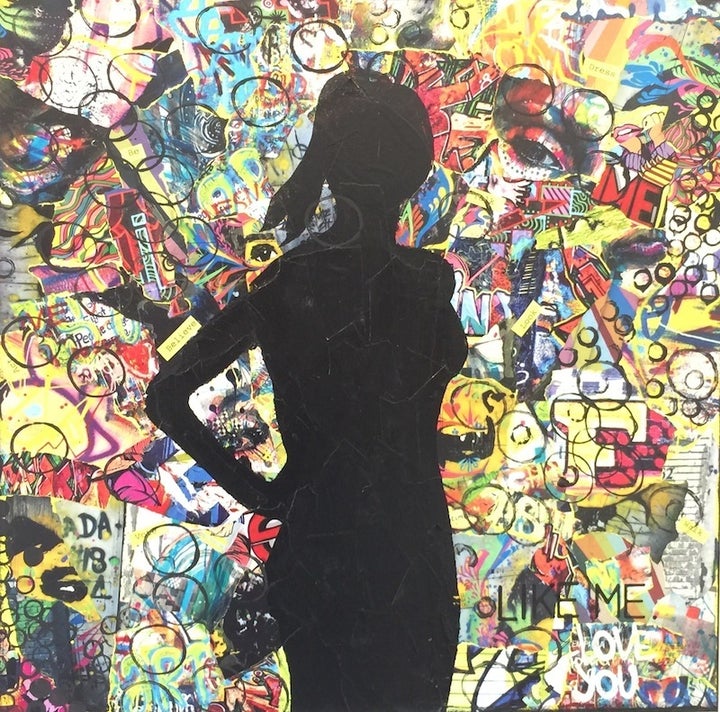 <p>Mixed-media collage by Patricia Overly</p>