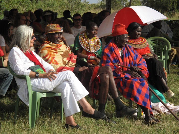 Kuki Gallmann at the Highland Games for Peace