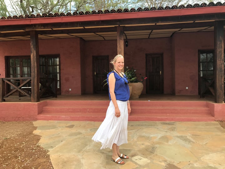 <p>Rosie Constant - Manager of Sosian Ranch - one week before the arson took place.</p>