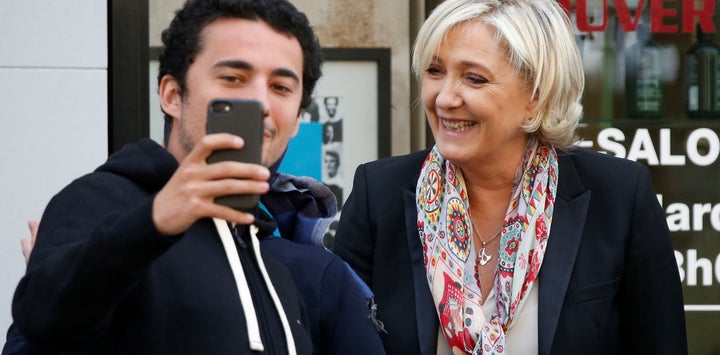 <p>National Front party leader, Marine Le Pen, has been campaigning on a populist agenda. </p>