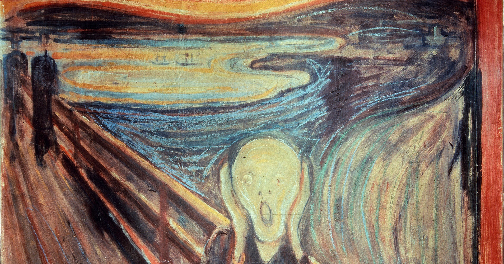 Screaming Man Painting