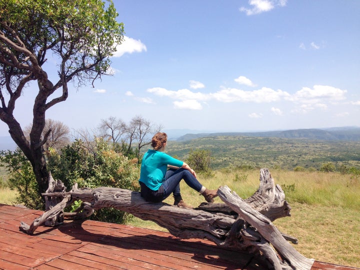 <p>Alexa, the author’s daughter at Ol Ari Nyiro</p>