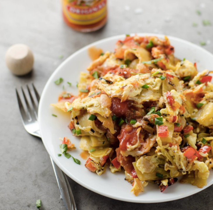 Easy Migas (Tex-Mex Scrambled Eggs And Tortillas)