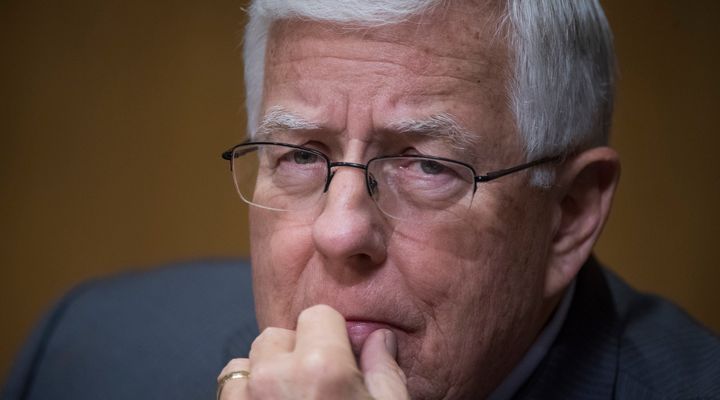 Sen. Mike Enzi (R-Wyo.) kicked up controversy when he spoke at Greybull High School. 