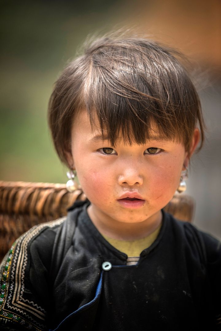 Hmong Girl near Tu Le, Vietnam.