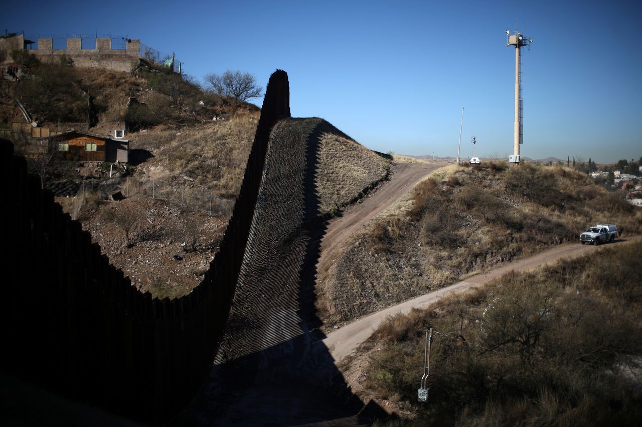 A view of the U.S.-Mexico border from Nogales, Arizona, on Jan. 31, 2017. 