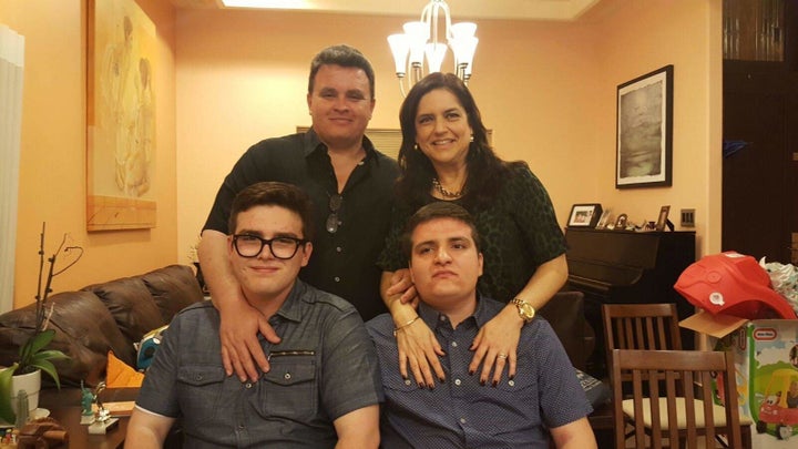 Hector and Rosa Zuniga above their sons, Javier and Hector Andres.