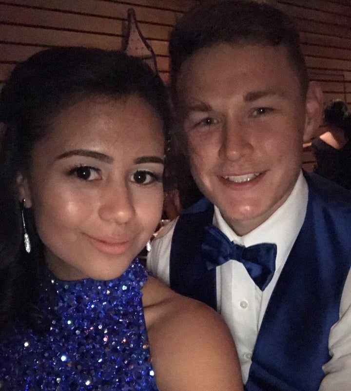 The couple has been together for three years. 