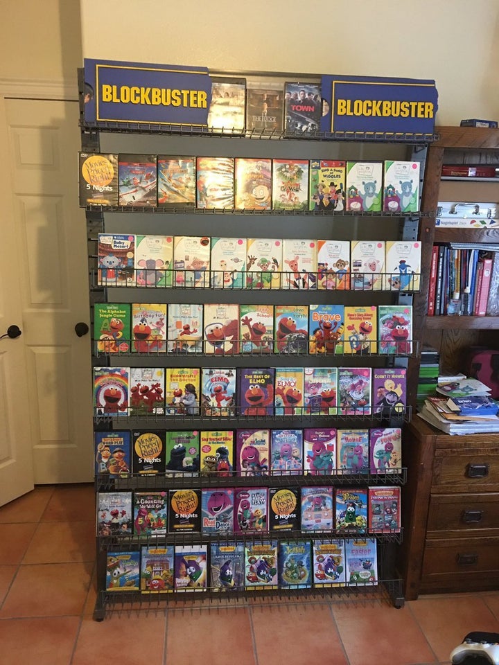 The at-home Blockbuster "store."