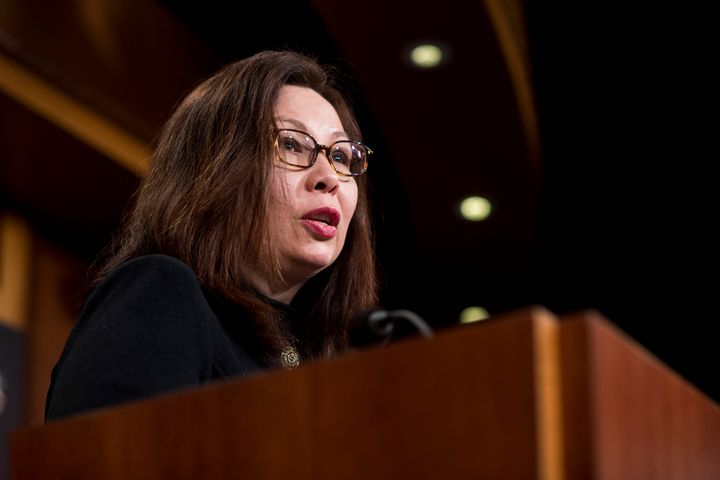 Sen. Tammy Duckworth (D-Ill.), who delivered her first speech from the Senate floor on Tuesday, had some veiled criticism for President Donald Trump.
