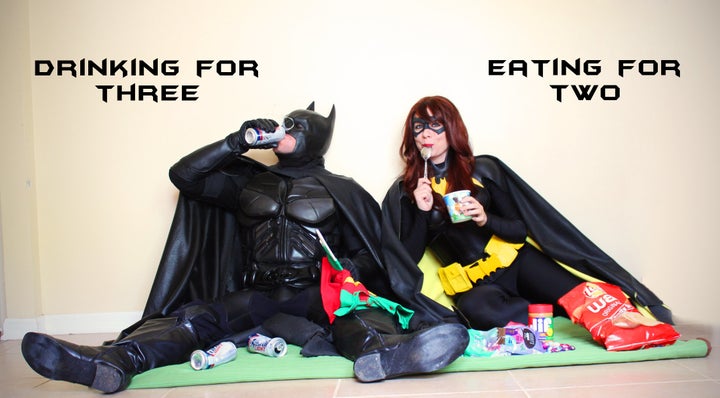 Even Batman and Batgirl have their vices.