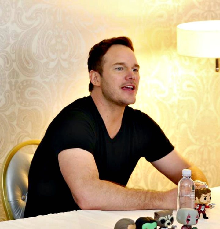 <p>Chris Pratt gives diet advice during an interview for<em> Guardians of the Galaxy Vol. 2</em></p>