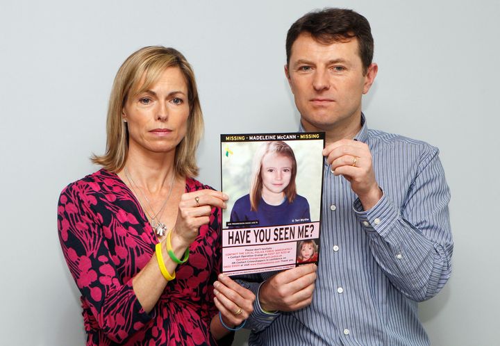 Kate and Gerry McCann have vowed never to give up the search for their daughter 