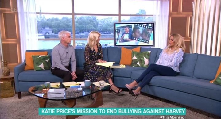 Katie Price made an appearance on 'This Morning'