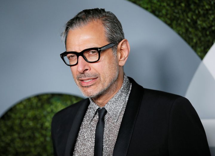 Jeff Goldblum is seen at an event last December. The actor has said that he felt satisfied with his role in the first two dinosaur movies.